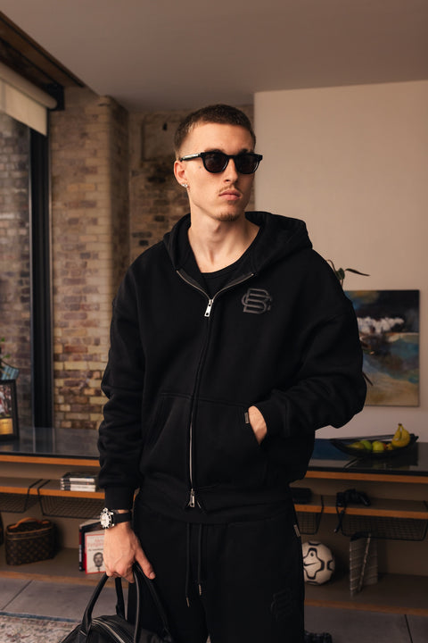 BC Basics Zip Hoodie - matt schwarz