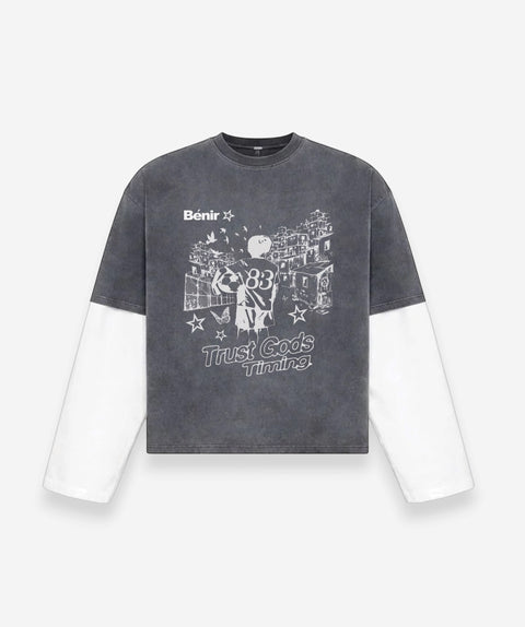 Favelas T-Shirt - Charcoal
