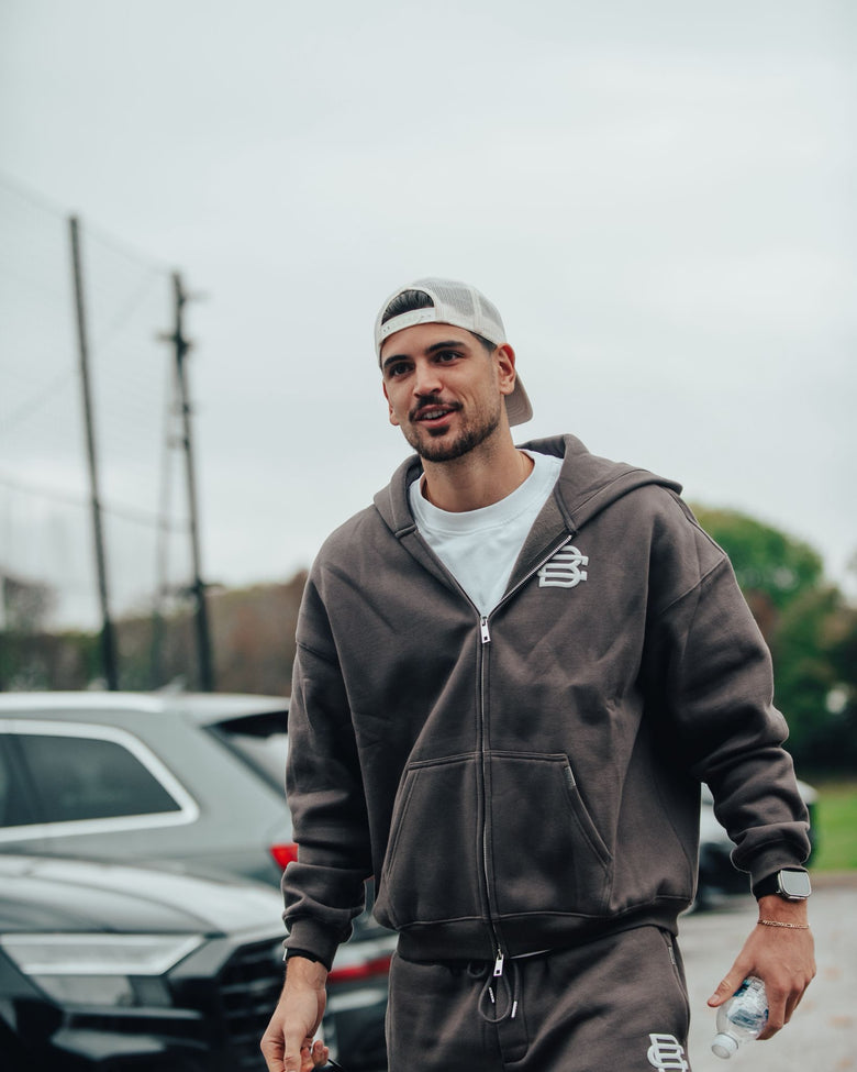 V3 Club Basics Zip Hoodie - Mocha