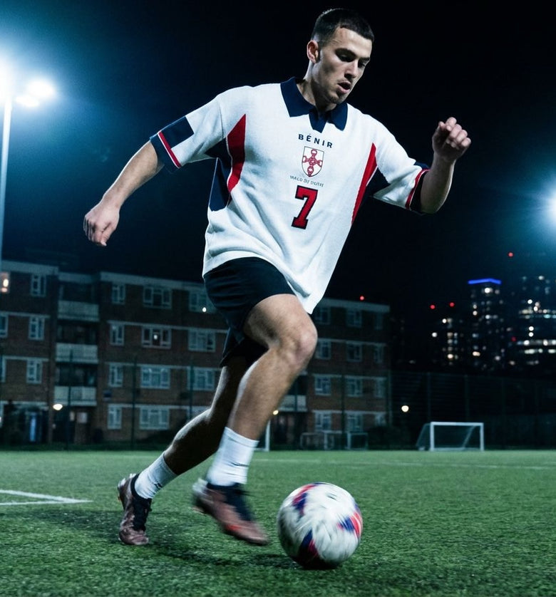 98 England knit Jersey - White