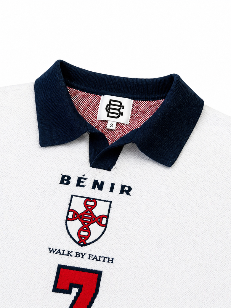 98 England knit Jersey - White