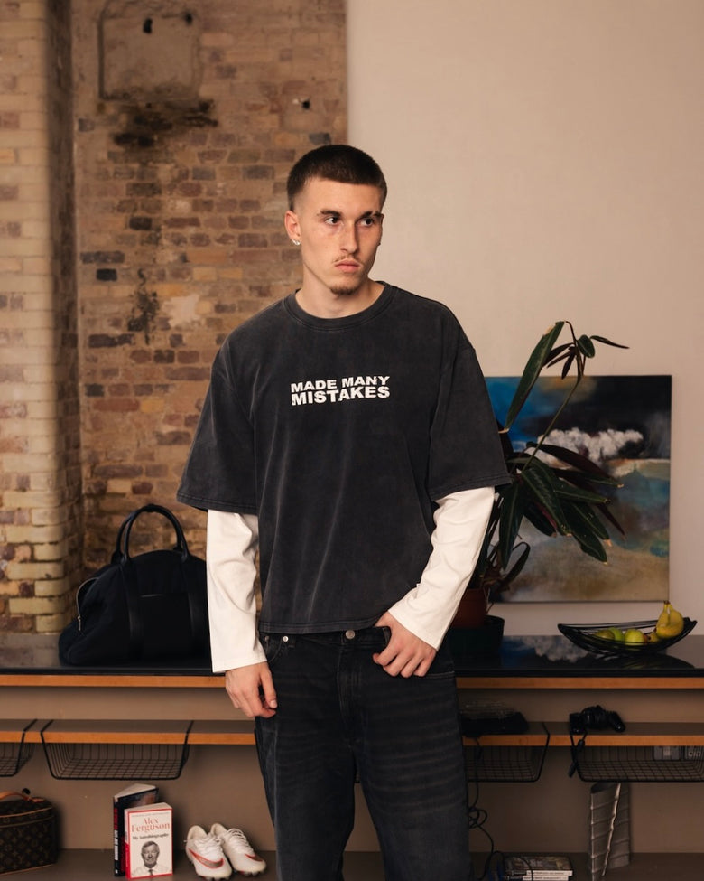 Made Many Mistakes T-Shirt - Charcoal