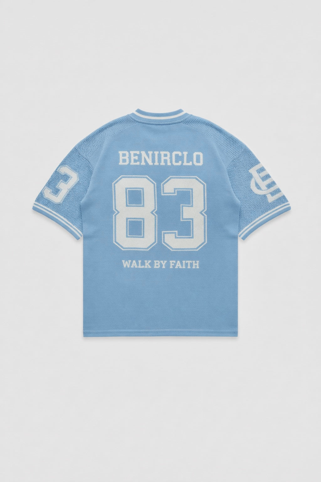 God’s Timing 83 knit Jersey - Light Blue