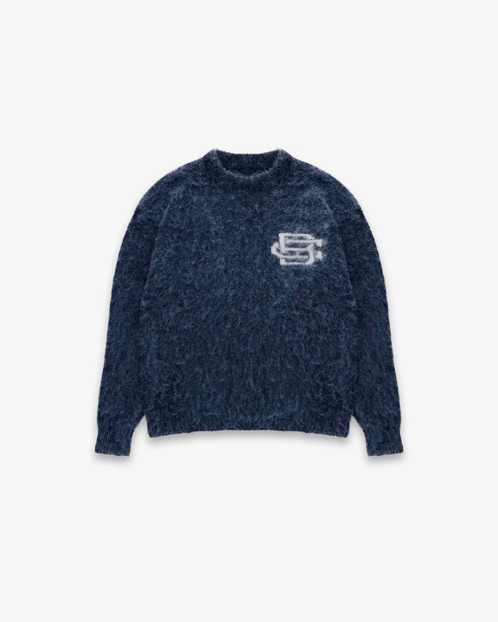 Mohair Knit BC Jumper - Navy