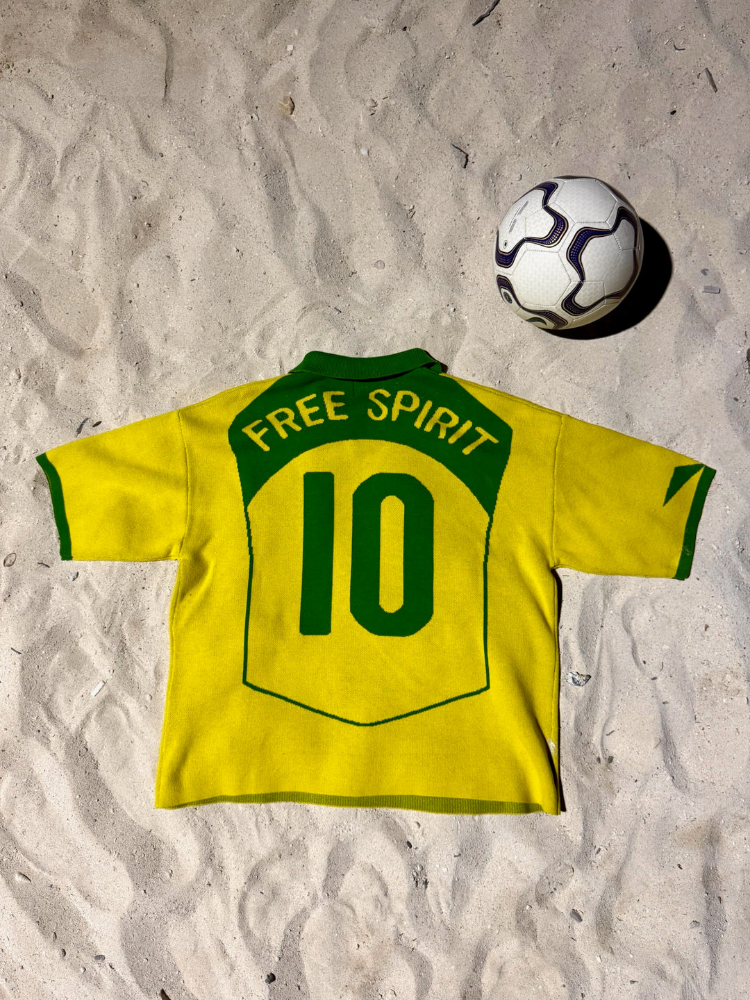 04 dinho inspired knit Jersey - Yellow