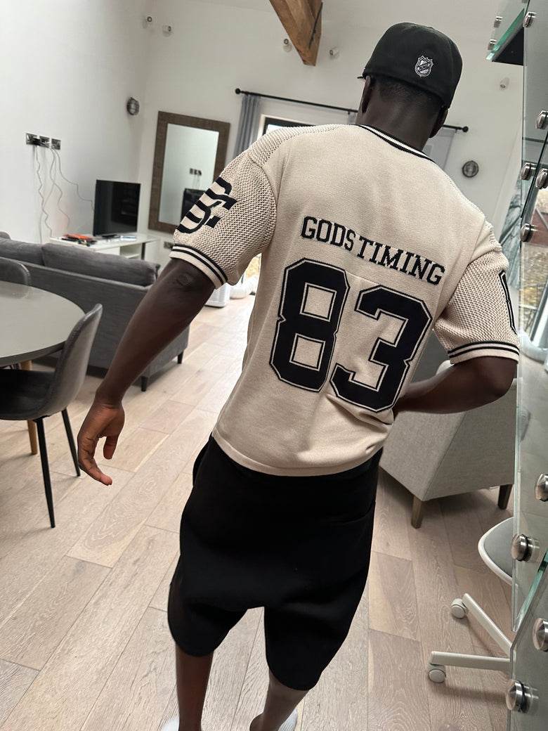 God’s Timing 83 knit Jersey - Cream