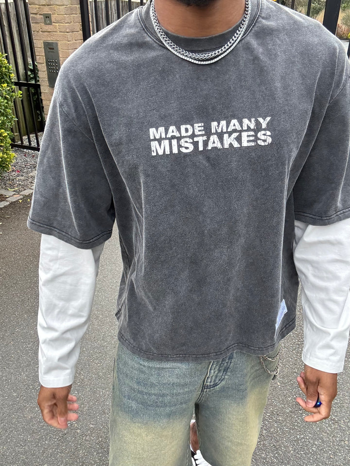Made Many Mistakes T-Shirt - Charcoal