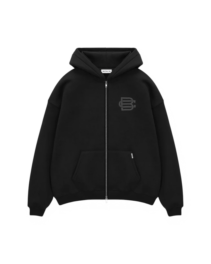 Sweat à capuche zippé BC Basics - Noir mat