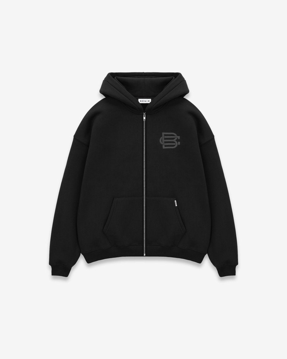 BC Basics Zip Hoodie - Matte Black