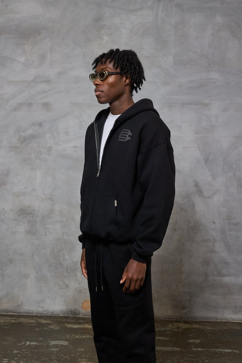 V3 Club Basics Zip Hoodie - Matte black