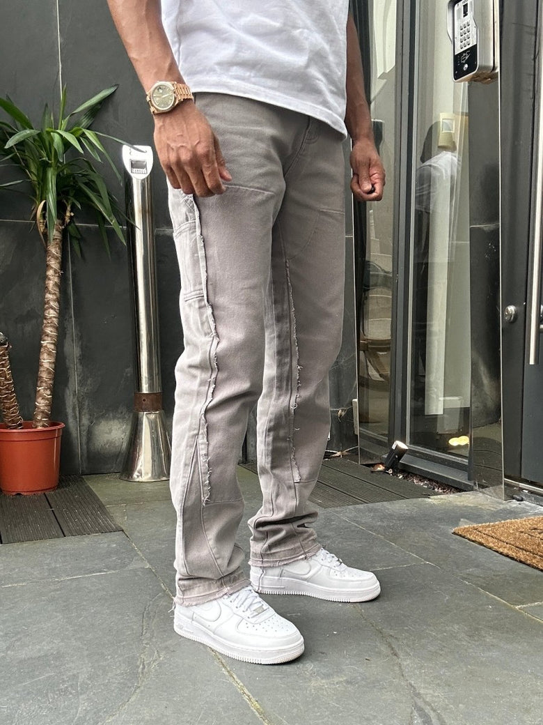 Flare Carpenter Denim - Nardo Gray