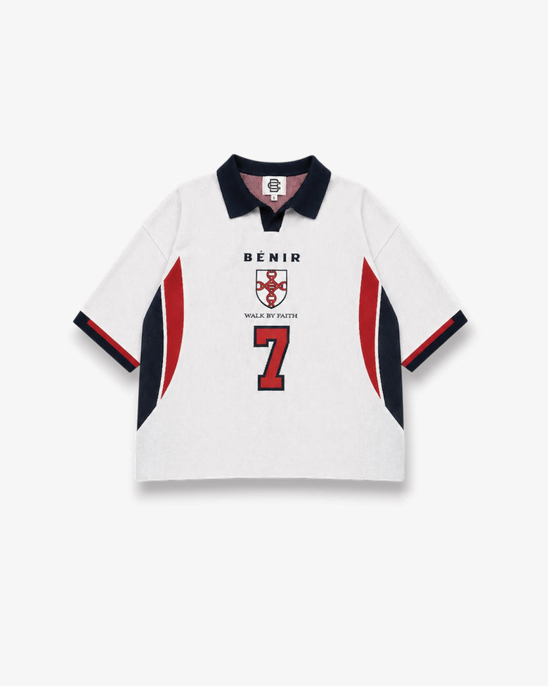 98 England knit Jersey - White
